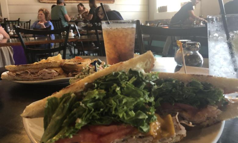 A sandwich at Oliver's Bistro